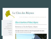 Tablet Screenshot of gite-chambres-nyons.com